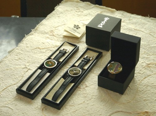 九谷焼　蒔絵　腕時計